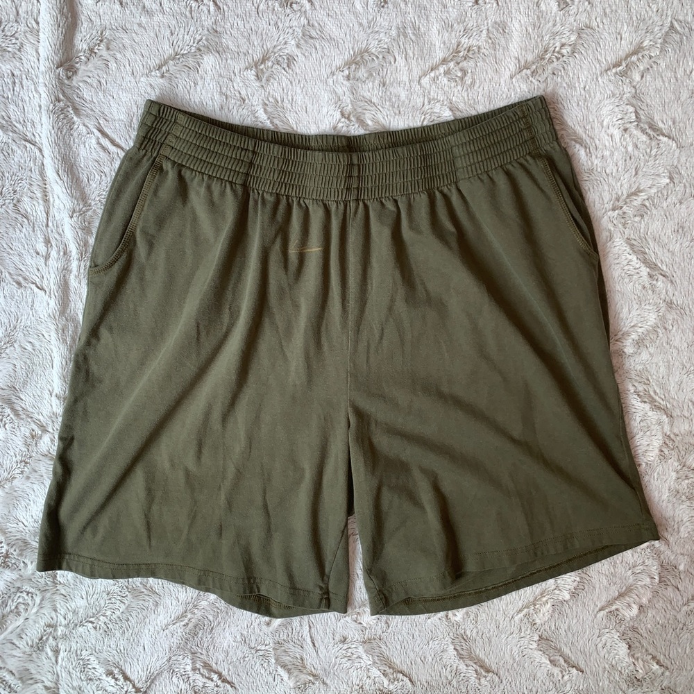 Woman Within - Olive Green Shorts w Pockets